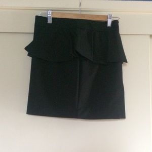 Peplum mini skirt